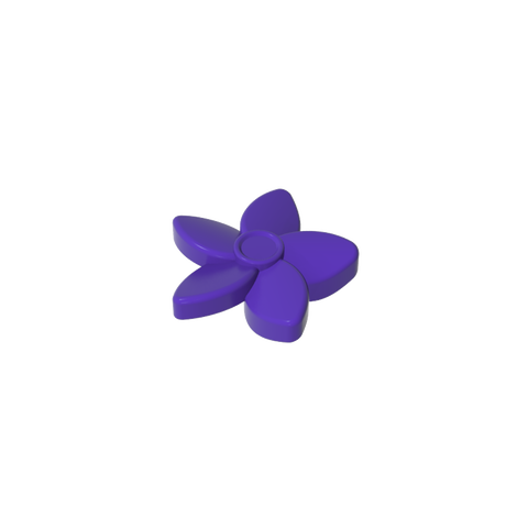 Gobricks,Plant, Flower with Pointed Petals and Pin,18853