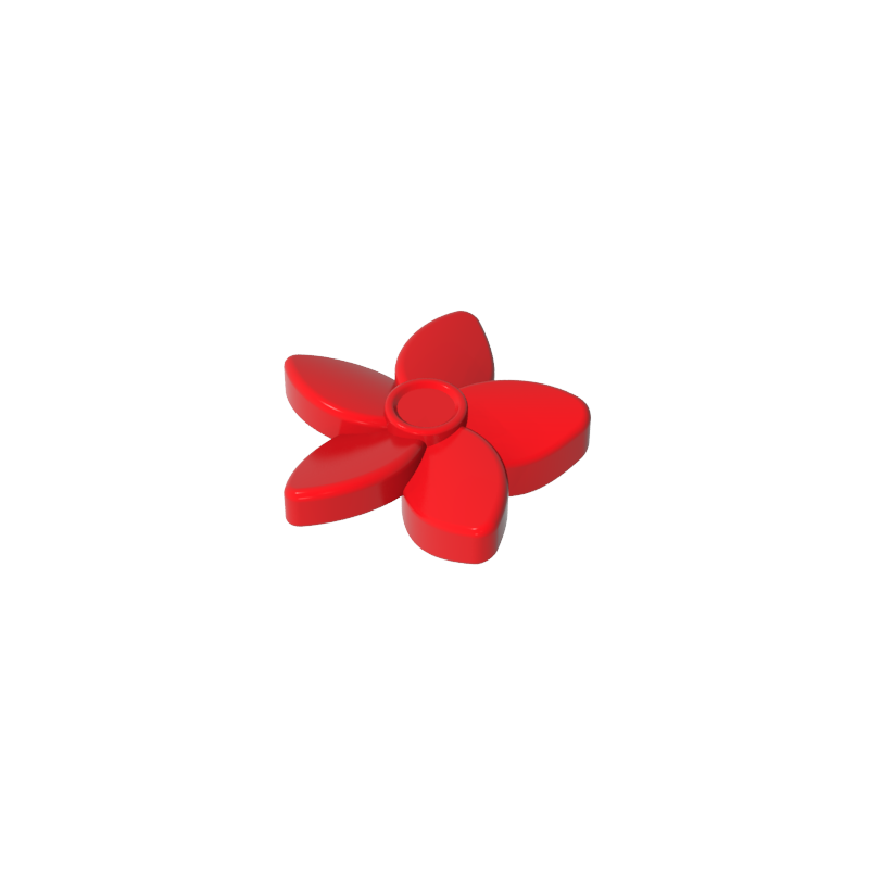 Gobricks,Plant, Flower with Pointed Petals and Pin,18853