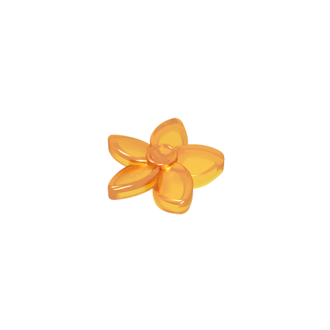 Gobricks,Plant, Flower with Pointed Petals and Pin,18853