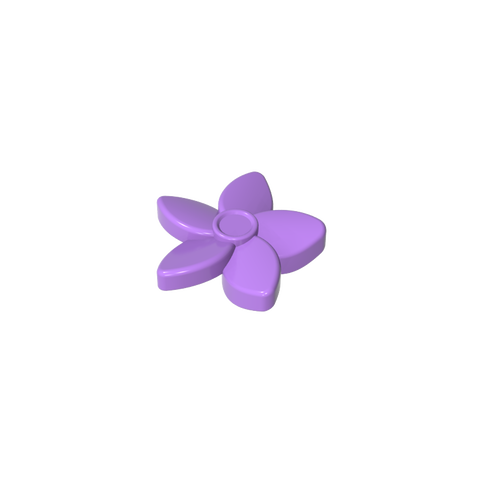 Gobricks,Plant, Flower with Pointed Petals and Pin,18853