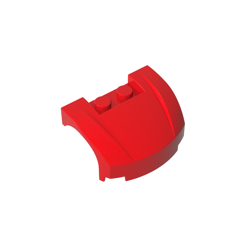 Gobricks,Vehicle Body, Wheel Arch/ Mudguard 3 x 4 x 1 2/3 Low Profile, Curved Front,98835