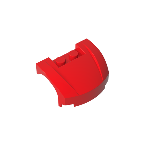 Gobricks,Vehicle Body, Wheel Arch/ Mudguard 3 x 4 x 1 2/3 Low Profile, Curved Front,98835