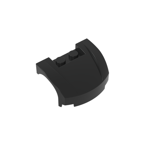 Gobricks,Vehicle Body, Wheel Arch/ Mudguard 3 x 4 x 1 2/3 Low Profile, Curved Front,98835
