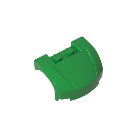 Gobricks,Vehicle Body, Wheel Arch/ Mudguard 3 x 4 x 1 2/3 Low Profile, Curved Front,98835