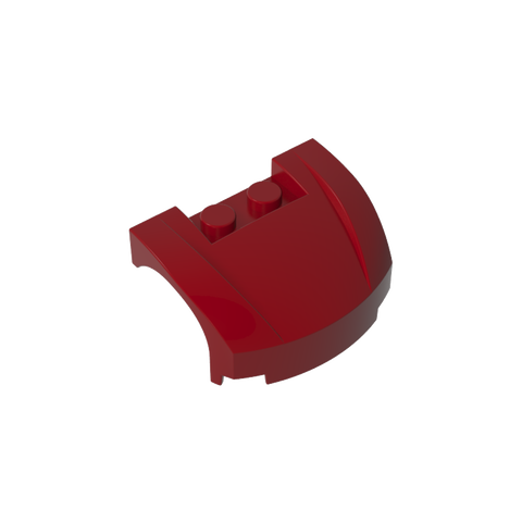 Gobricks,Vehicle Body, Wheel Arch/ Mudguard 3 x 4 x 1 2/3 Low Profile, Curved Front,98835