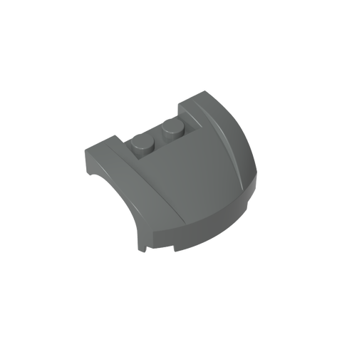 Gobricks,Vehicle Body, Wheel Arch/ Mudguard 3 x 4 x 1 2/3 Low Profile, Curved Front,98835
