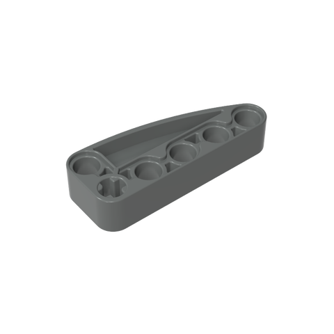 Gobricks,Technic Beam 2 x 5 L-Shape with Quarter Ellipse Thick,80286