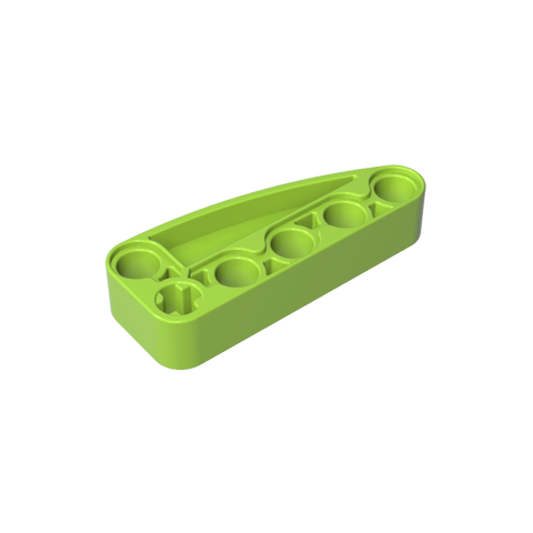 Gobricks,Technic Beam 2 x 5 L-Shape with Quarter Ellipse Thick,80286