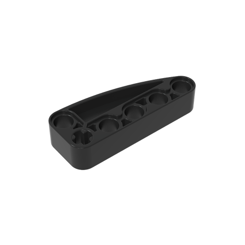 Gobricks,Technic Beam 2 x 5 L-Shape with Quarter Ellipse Thick,80286