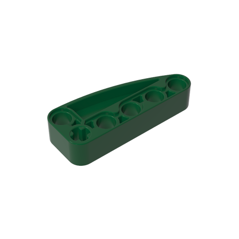 Gobricks,Technic Beam 2 x 5 L-Shape with Quarter Ellipse Thick,80286