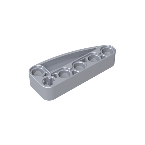 Gobricks,Technic Beam 2 x 5 L-Shape with Quarter Ellipse Thick,80286