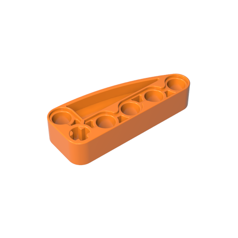 Gobricks,Technic Beam 2 x 5 L-Shape with Quarter Ellipse Thick,80286