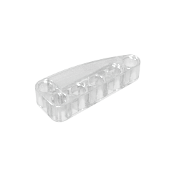 Gobricks,Technic Beam 2 x 5 L-Shape with Quarter Ellipse Thick,80286