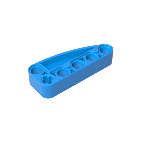 Gobricks,Technic Beam 2 x 5 L-Shape with Quarter Ellipse Thick,80286