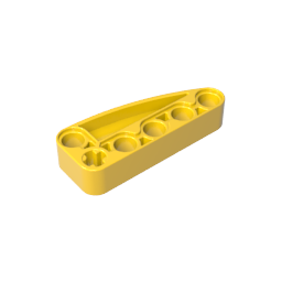 Gobricks,Technic Beam 2 x 5 L-Shape with Quarter Ellipse Thick,80286