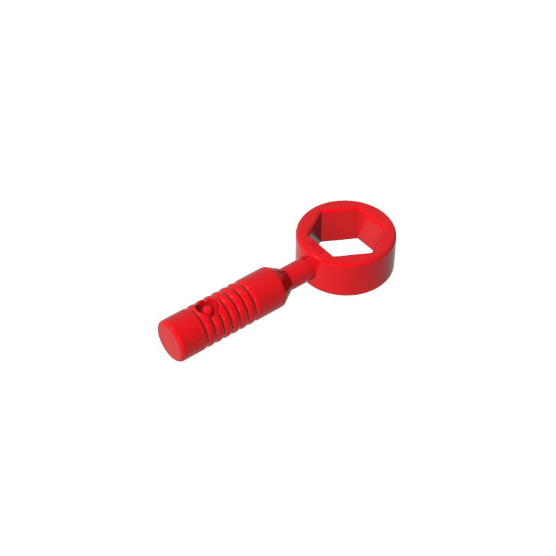 Gobricks,Tool Wrench/ Spanner, Box [6-Rib Handle],6246d,55300