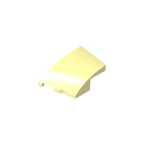 Gobricks,3x2 wedge-shaped curved brick (left),80177