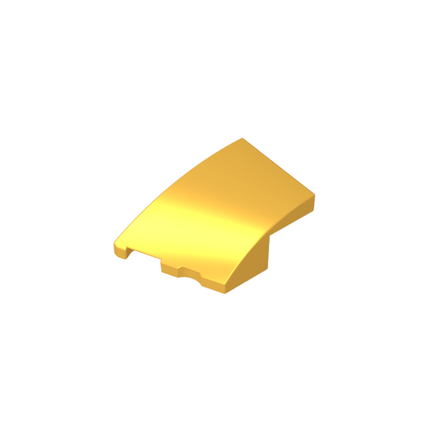Gobricks,3x2 wedge-shaped curved brick (left),80177