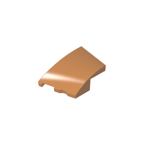 Gobricks,3x2 wedge-shaped curved brick (left),80177