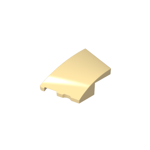 Gobricks,3x2 wedge-shaped curved brick (left),80177