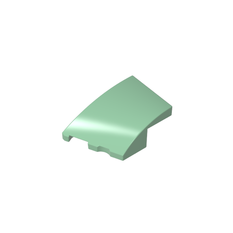 Gobricks,3x2 wedge-shaped curved brick (left),80177