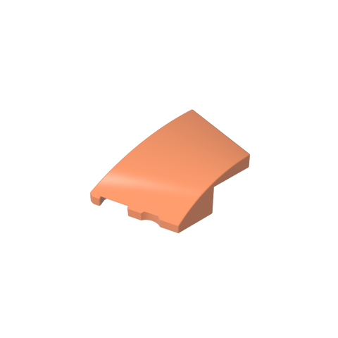 Gobricks,3x2 wedge-shaped curved brick (left),80177