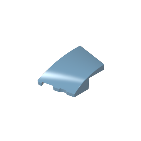 Gobricks,3x2 wedge-shaped curved brick (left),80177
