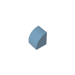 Gobricks,1x1x1 curved brick,7126,gds90265