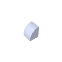 Gobricks,1x1x1 curved brick,7126,gds90265