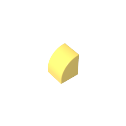Gobricks,1x1x1 curved brick,7126,gds90265