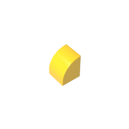 Gobricks,1x1x1 curved brick,7126,gds90265
