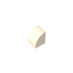 Gobricks,1x1x1 curved brick,7126,gds90265