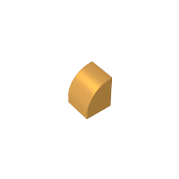 Gobricks,1x1x1 curved brick,7126,gds90265