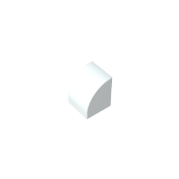 Gobricks,1x1x1 curved brick,7126,gds90265