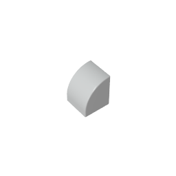 Gobricks,1x1x1 curved brick,7126,gds90265