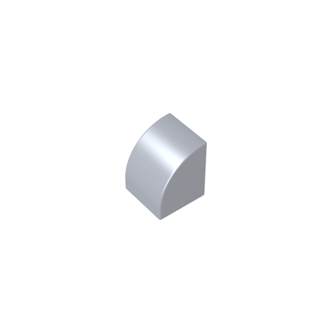 Gobricks,1x1x1 curved brick,7126,gds90265