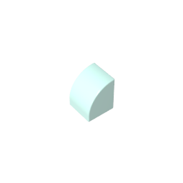 Gobricks,1x1x1 curved brick,7126,gds90265