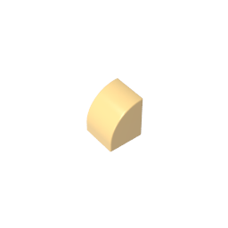 Gobricks,1x1x1 curved brick,7126,gds90265
