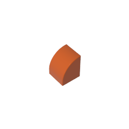 Gobricks,1x1x1 curved brick,7126,gds90265