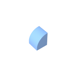 Gobricks,1x1x1 curved brick,7126,gds90265