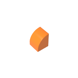 Gobricks,1x1x1 curved brick,7126,gds90265