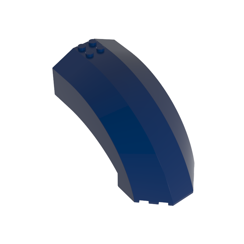 Gobricks,Windscreen 12 x 6 x 6 Curved without Pin Holes,94531