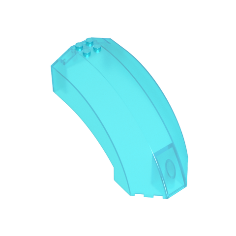 Gobricks,Windscreen 12 x 6 x 6 Curved without Pin Holes,94531