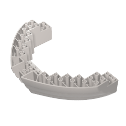 Gobricks,Boat Hull Section, Brick 16 x 10 x 3,64645,14740