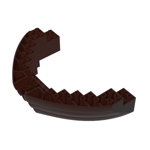Gobricks,Boat Hull Section, Brick 16 x 10 x 3,64645,14740