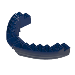 Gobricks,Boat Hull Section, Brick 16 x 10 x 3,64645,14740