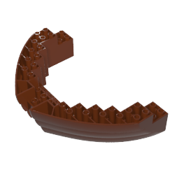 Gobricks,Boat Hull Section, Brick 16 x 10 x 3,64645,14740
