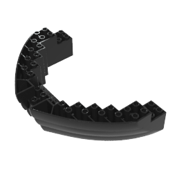 Gobricks,Boat Hull Section, Brick 16 x 10 x 3,64645,14740