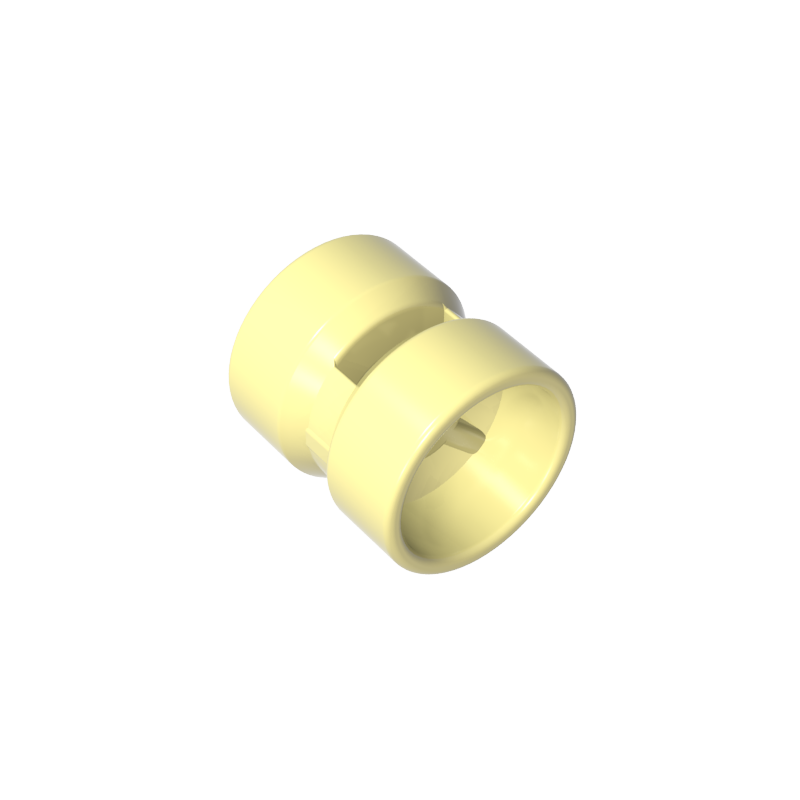 Gobricks,Wheel 8 x 9 with Hole Notched for Wheels Holder Pin, Re-inforced Back,74967