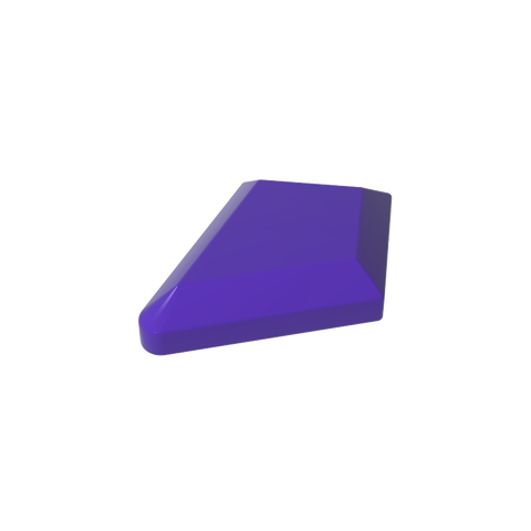Gobricks,Tile Special 1 x 2 Diamond Plain,35649